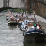 Jahrestreffen der Dutch Barge Association in Namur (Belgien)