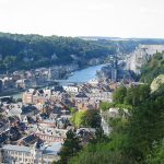 Blick von der Festung auf Dinant und die belgische Maas