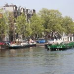 Liegeplatz beim Muntplein mitten in Amsterdam