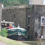 Bergabschleusen Richtung Saône