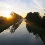 Abendstimmung am Canal latéral à la Loire