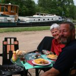 Mittagessen beim Schleusenwirt von Chavance (Nivernais)