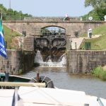 Dreifachschleuse Chavance vor Baye (Nivernais)