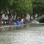 Clochards am Canal Saint-Martin