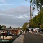 Der Port de Grenelle in Paris – in Sichtweite zum Eiffelturm