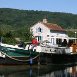 Auf der Fahrt zu den Schleusentreppen des Canal de Bourgogne