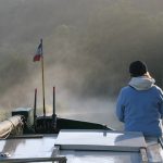 Morgennebel auf dem Canal de Bourgogne