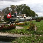 Die Schleuse Nr. 62 des Canal de Bourgogne (Saône-Seite)