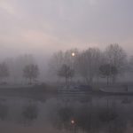 Winter morning in Roanne harbor