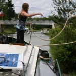 Lena Goerdten throws the lasso