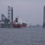 In the harbor of Antwerp