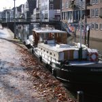 Winter mooring in the center of the town