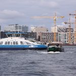 Auf der IJ in Amsterdam