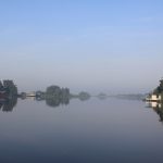 Aussicht von unserem Sommerliegeplatz in Friesland