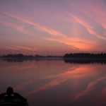 Morgenröte im Biesbosch (unbearbeitete Originalaufnahme)