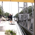 Hydraulisches Schiffshebewerk im Canal du Centre historique (Belgien)