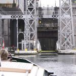 Hydraulisches Schiffshebewerk im Canal du Centre historique (Belgien)