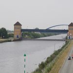 Schutztor. Mittellandkanal bei Haldensleben (D)