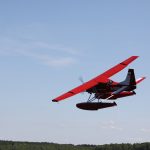 Wasserflugzeug über dem Grossen Storkower See