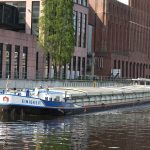 Die beladene «M.S. Einigkeit» im Teltowkanal