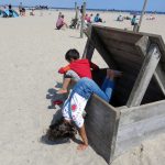 Am Strand von Travemünde