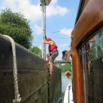 Ohne Klettern läuft in der Schleuse nichts!