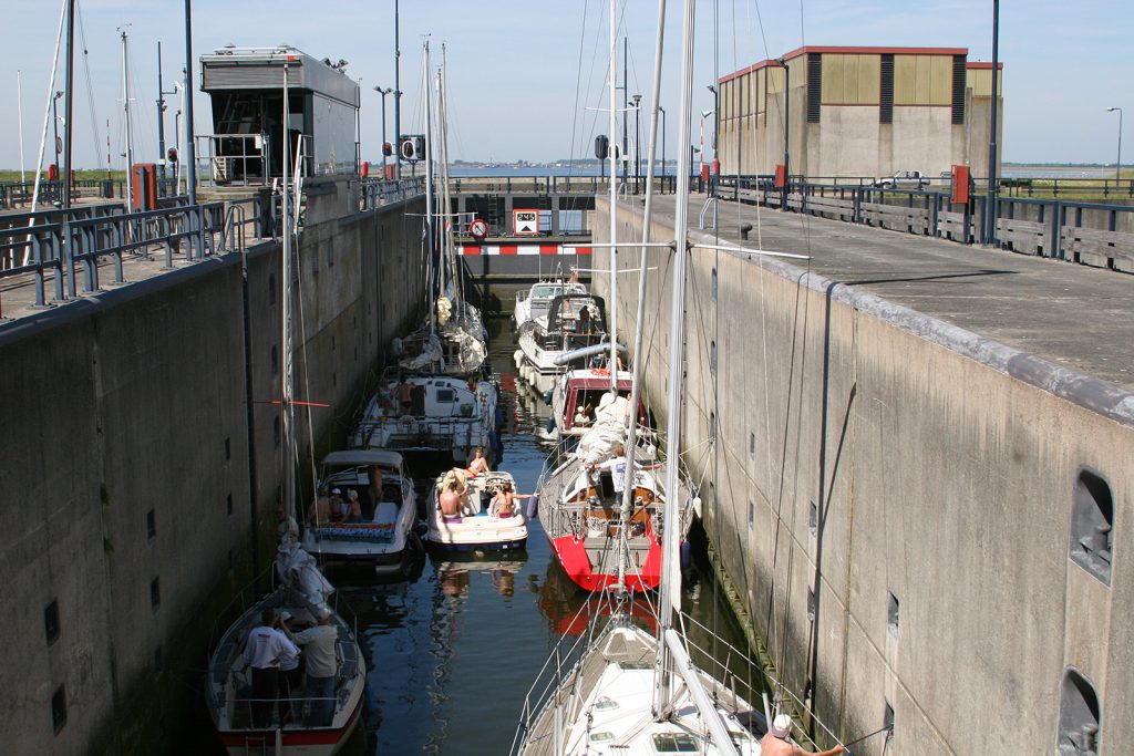 Die «kleine» Jachtenschleuse des Krammerschleusen-Komplexes