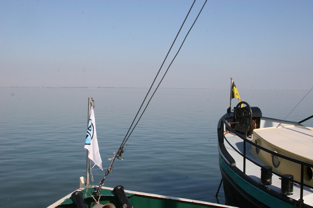 Vor Anker in der Oosterschelde