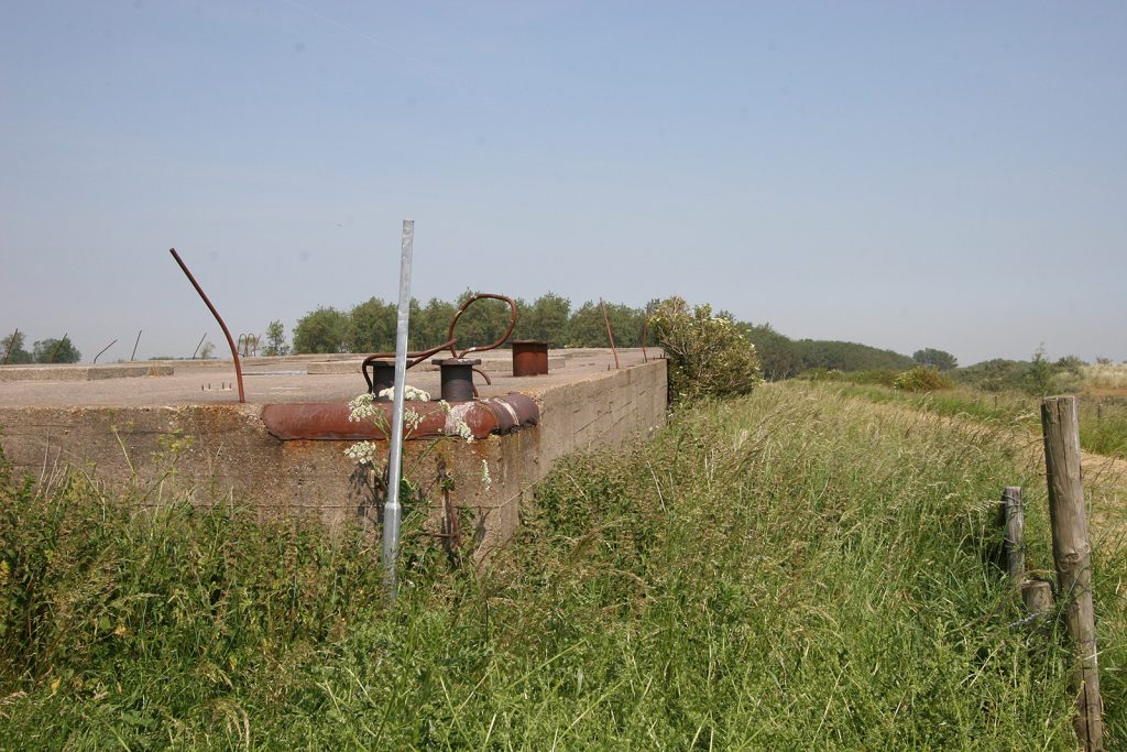 Ein Caisson als Überbleibsel der Flutkatastrophe von 1953