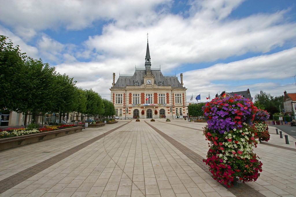 Das Hôtel de Ville (Stadthaus) von Chauny