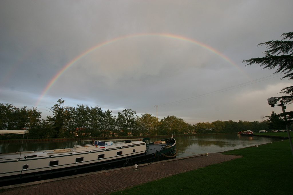 Abendstimmung am Canal latéral à la Loire