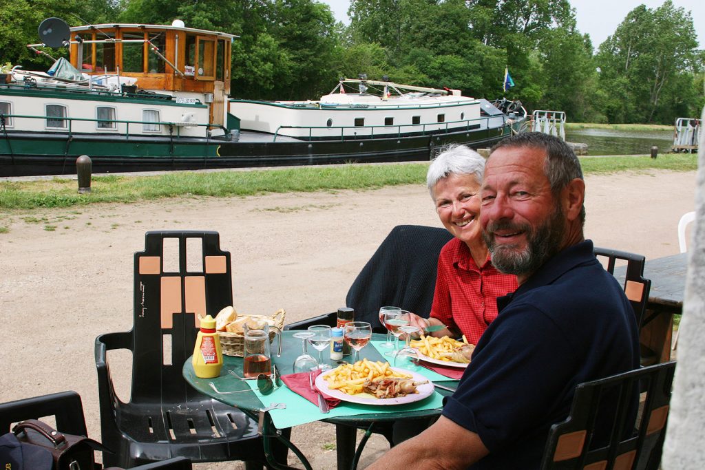 Mittagspause in der Schleuse von Chavance