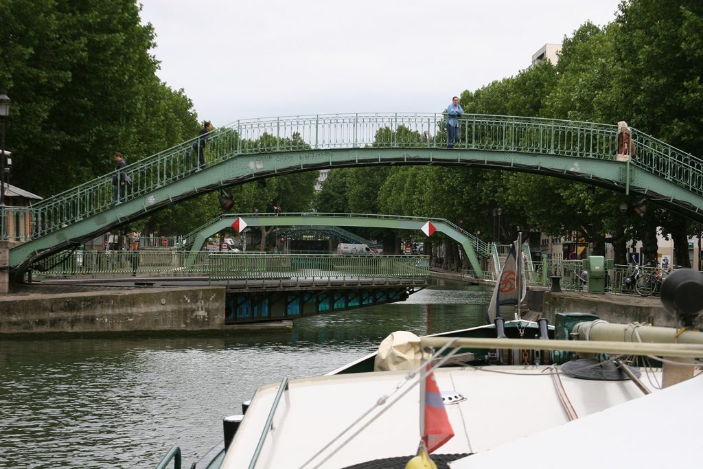 Drehbrücke über den Canal Saint-Martin
