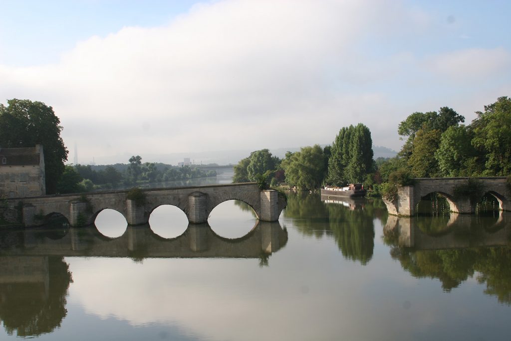 ...in einem Seitenarm der Seine