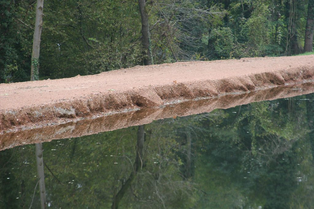 Erosion als Folge zu schnellen Fahrens