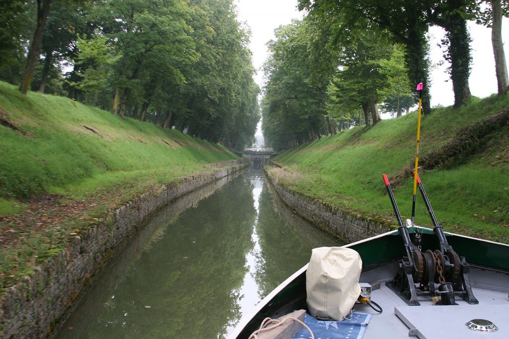 Auf der Fahrt zum Tunnel