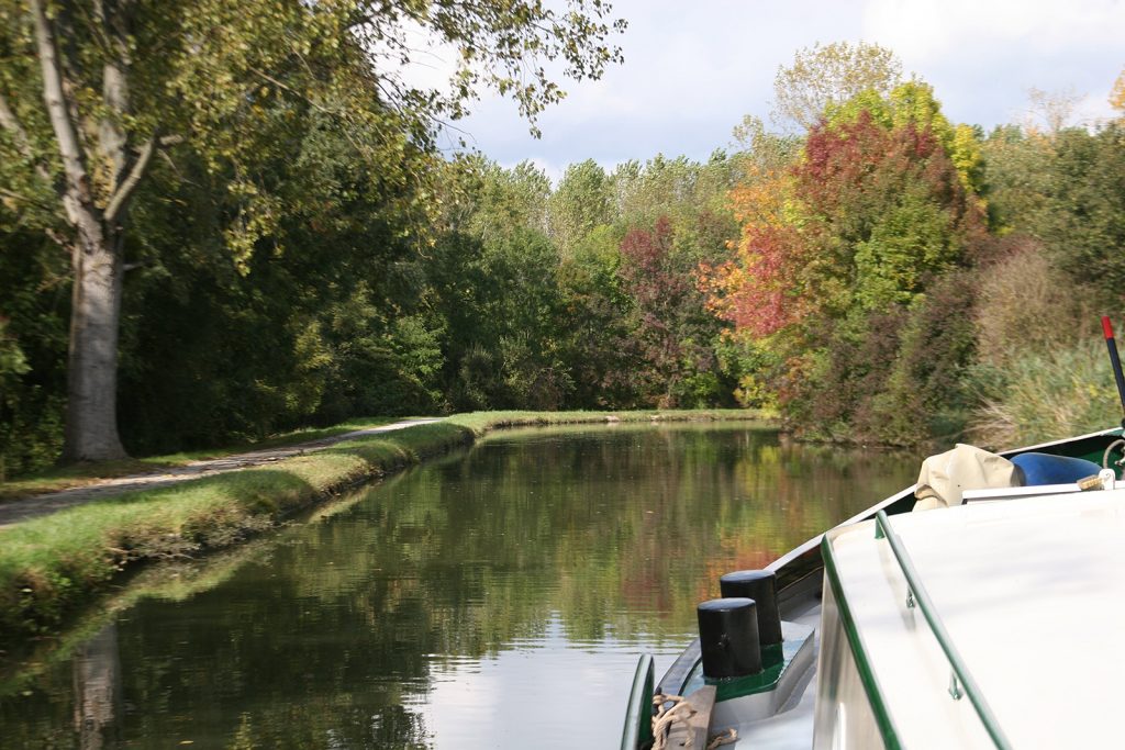 Auf dem Canal du Centre unterwegs nach Fragnes