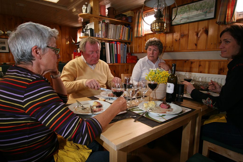 Lunch at Captain’s table