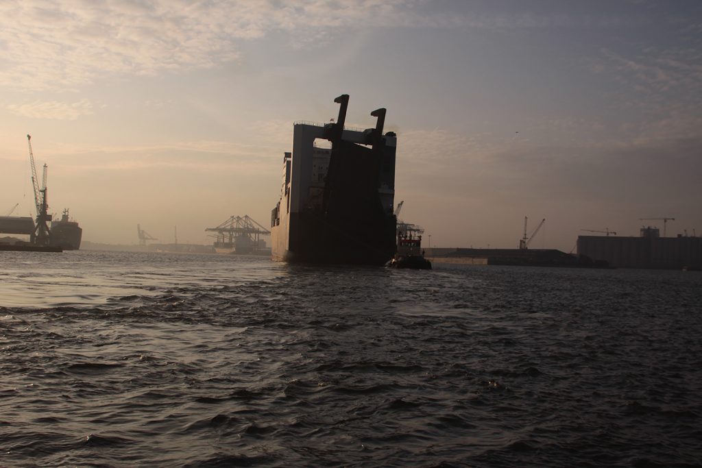 Morgenstimmung im Hafen von Antwerpen