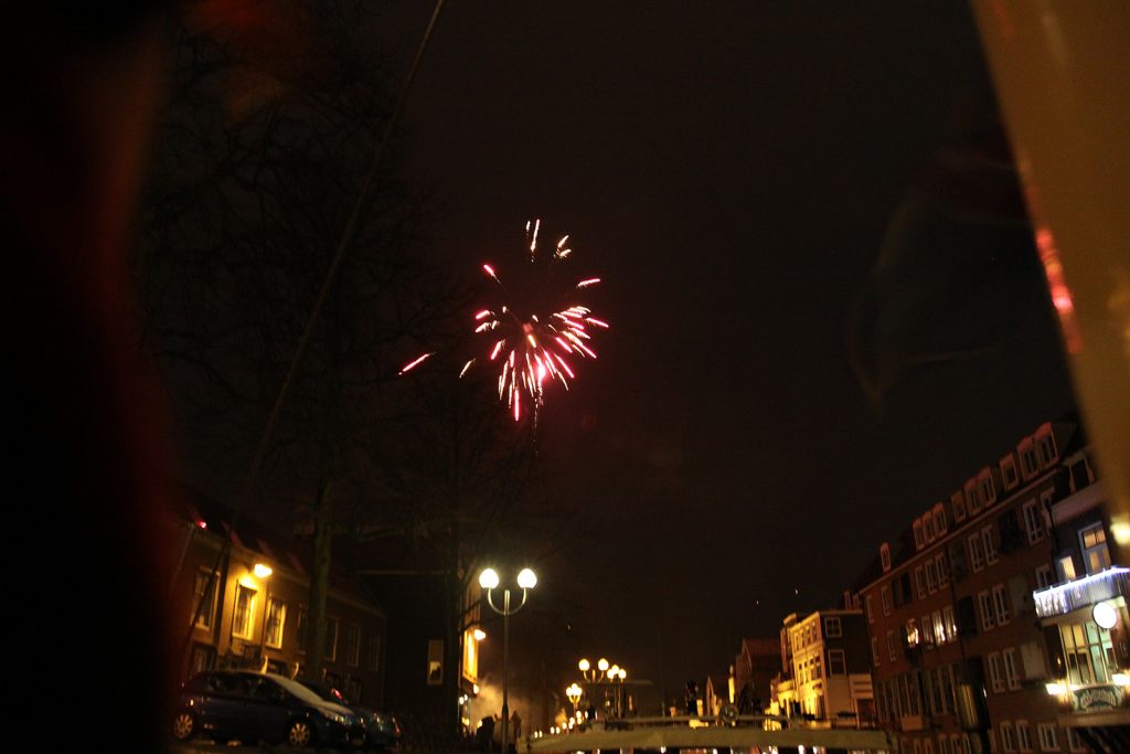 Feuerwerk über dem Hafen