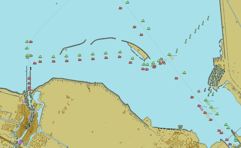 Der Schleichweg nach Muiden im Schutz dreier Inselchen