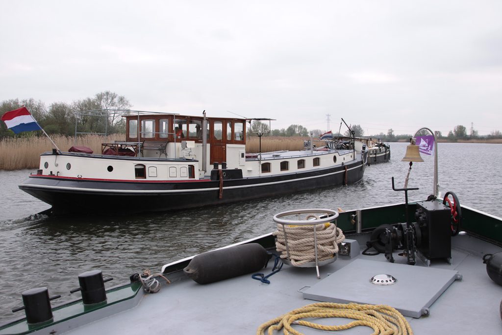 Unterwegs in den Biesbosch: Vorne «Shell V», dann «Lawrence» und «Kinette»