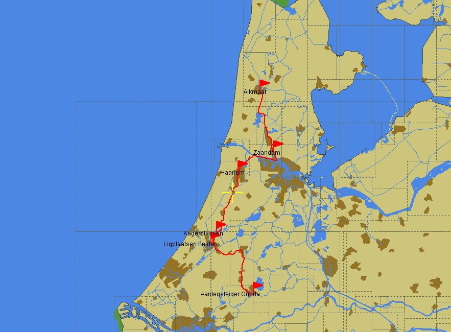Fahrtroute Gouda – Alkmaar