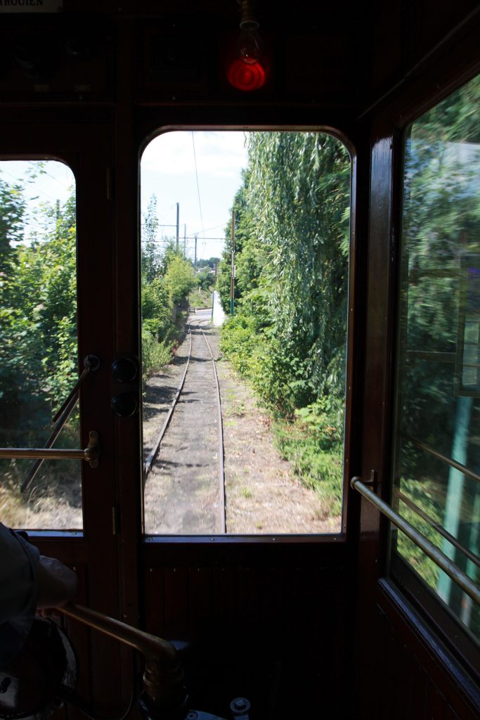 Das alte Tramgeleise zwischen Thuin und Lobbes