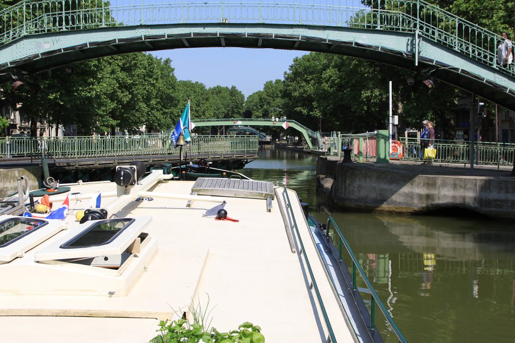 Dreh- und Fussgängerbrücken über den Canal St Martin