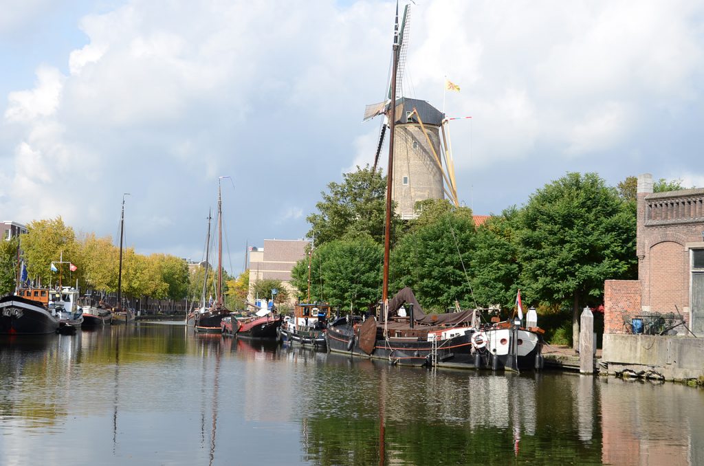 Der historische Hafen von Gouda