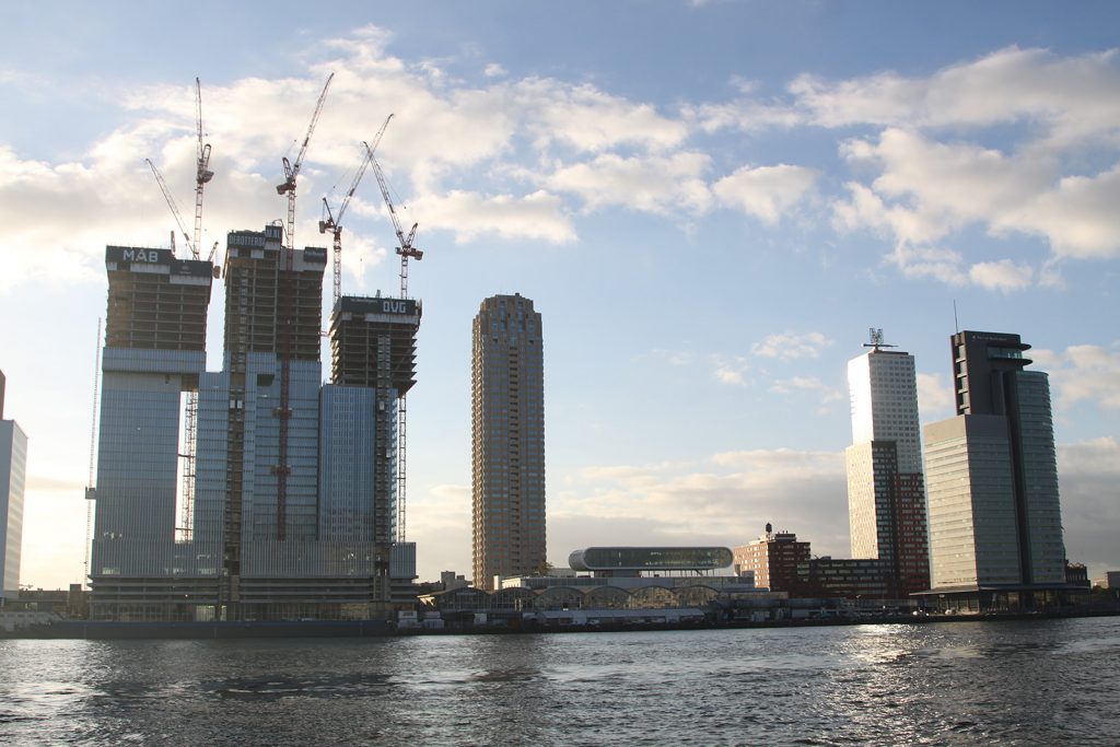 Die Skyline von Rotterdam