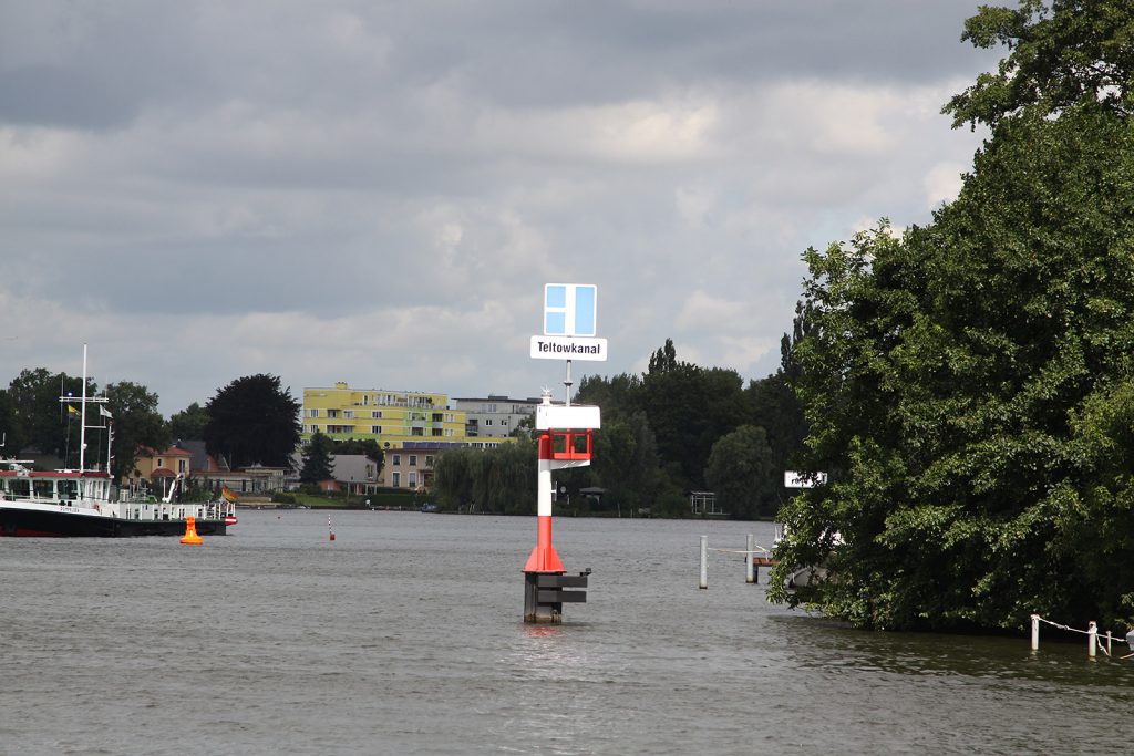 Einfahrt in den Teltowkanal bei Köpenick