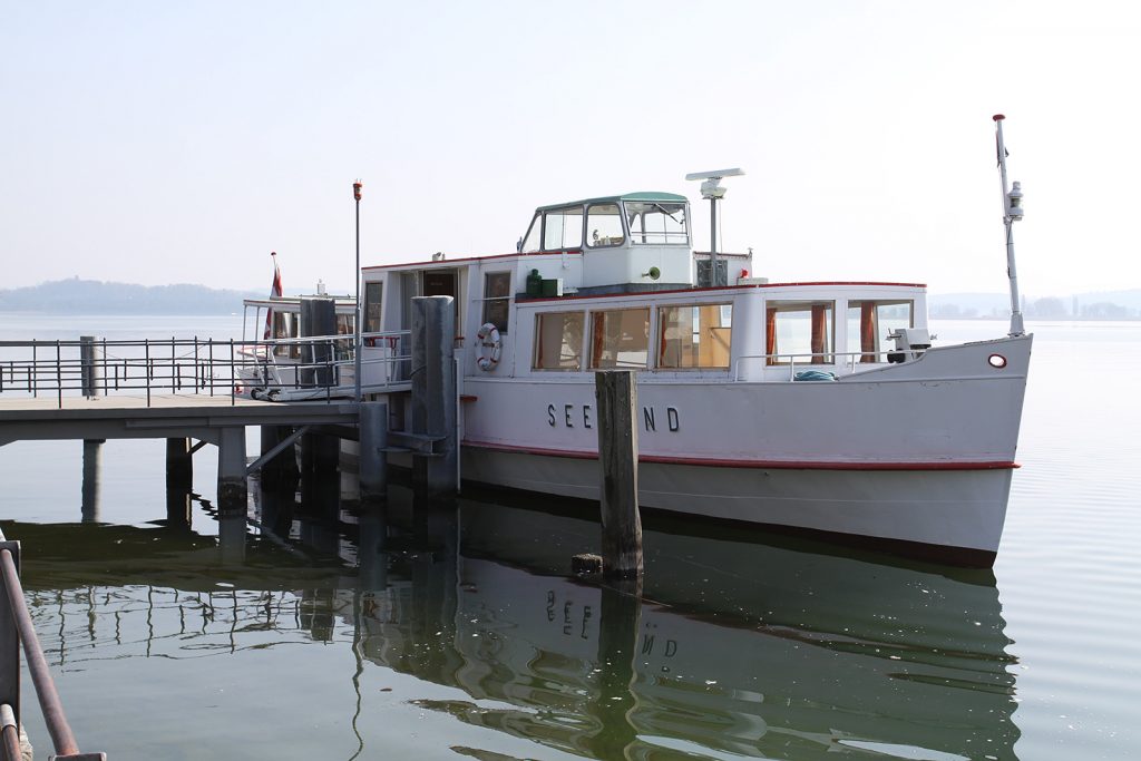 Die «Seeland», damals noch auf dem Bielersee