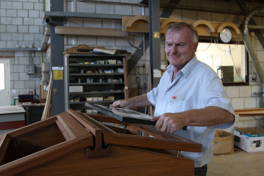 Der Chef höchstpersönlich am Werk